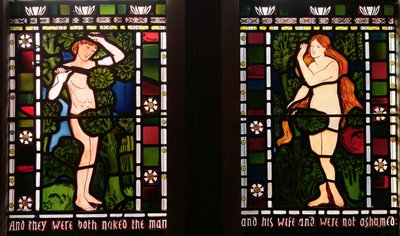 Adam and Eve in the Garden of Eden by Edward Burne Jones